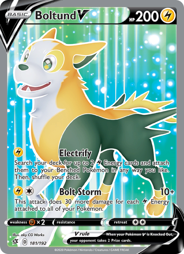 Boltund V - Pokémon TCG Card