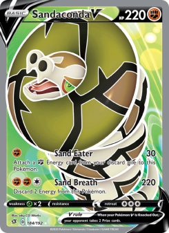 Sandaconda V - pokemon TCG Card