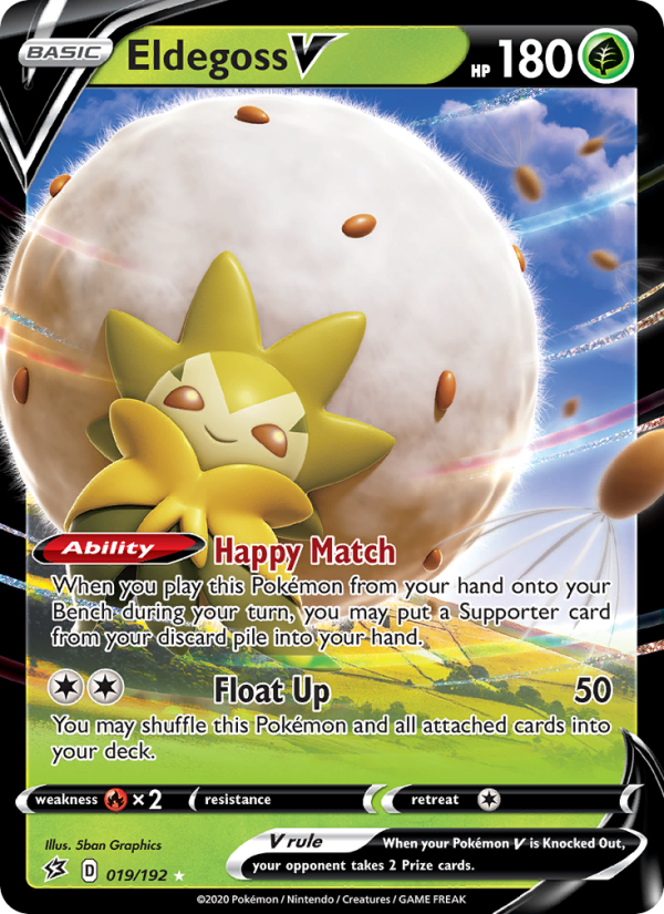 Eldegoss V - Pokémon TCG Card