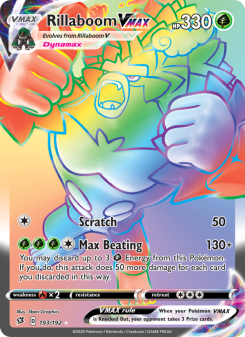 Rillaboom VMAX - pokemon TCG Card