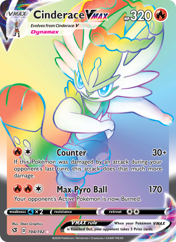 Cinderace VMAX - Pokémon TCG Card
