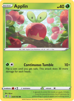 Applin - pokemon TCG Card