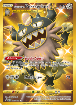 Galarian Perrserker - pokemon TCG Card