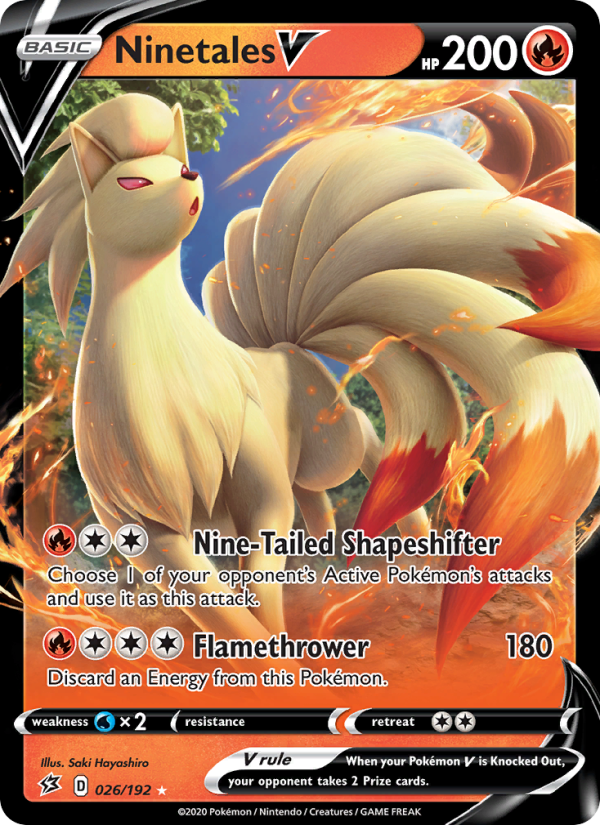 Ninetales V - Pokémon TCG Card