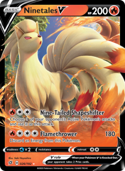 Ninetales V - pokemon TCG Card