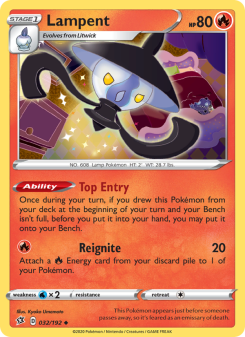 Lampent - pokemon TCG Card