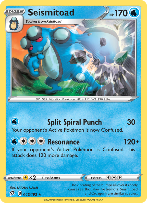 Seismitoad - Pokémon TCG Card