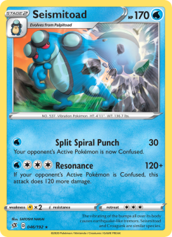 Seismitoad - pokemon TCG Card