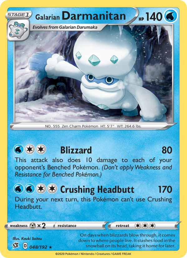 Galarian Darmanitan - Pokémon TCG Card