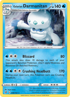 Galarian Darmanitan - pokemon TCG Card