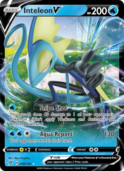 Inteleon V - pokemon TCG Card