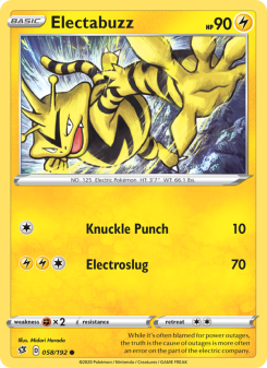 Electabuzz - pokemon TCG Card