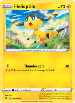 Helioptile - pokemon TCG Card