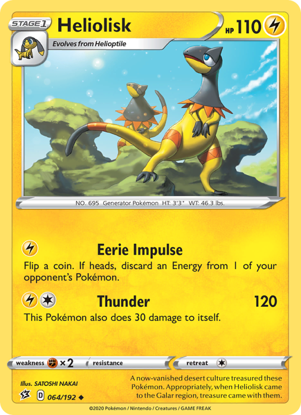 Heliolisk - Pokémon TCG Card
