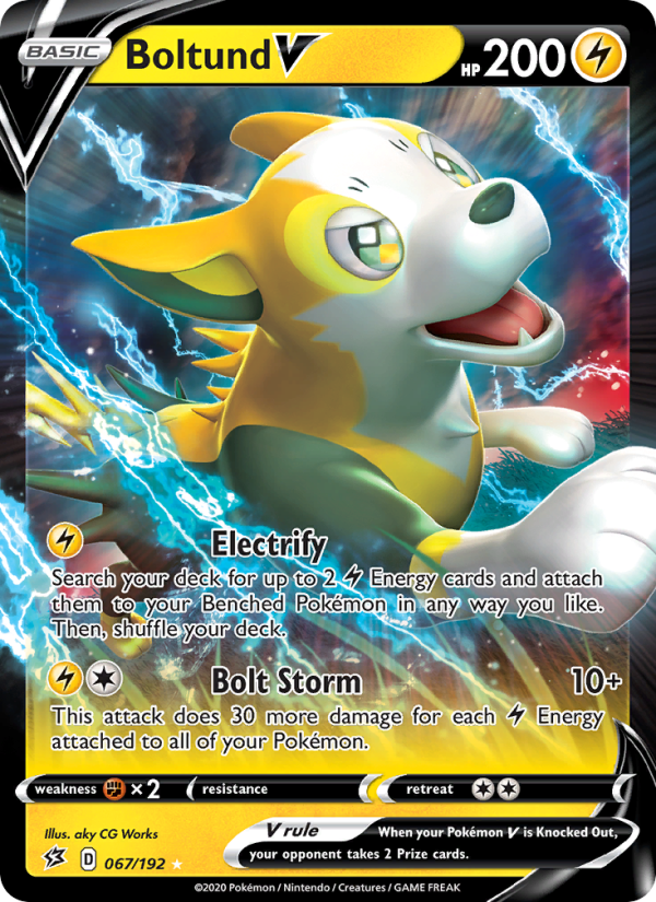 Boltund V - Pokémon TCG Card