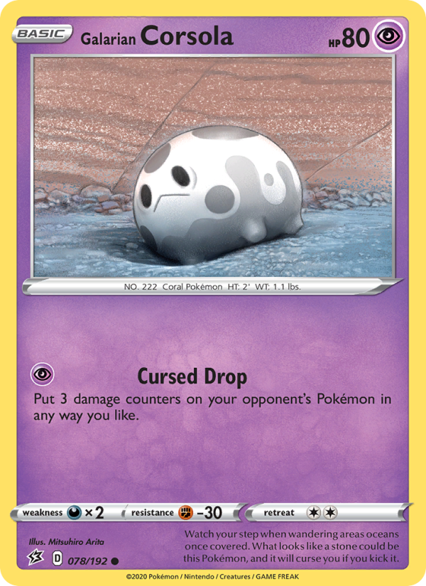 Galarian Corsola - Pokémon TCG Card