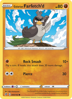 Galarian Farfetch'd - pokemon TCG Card