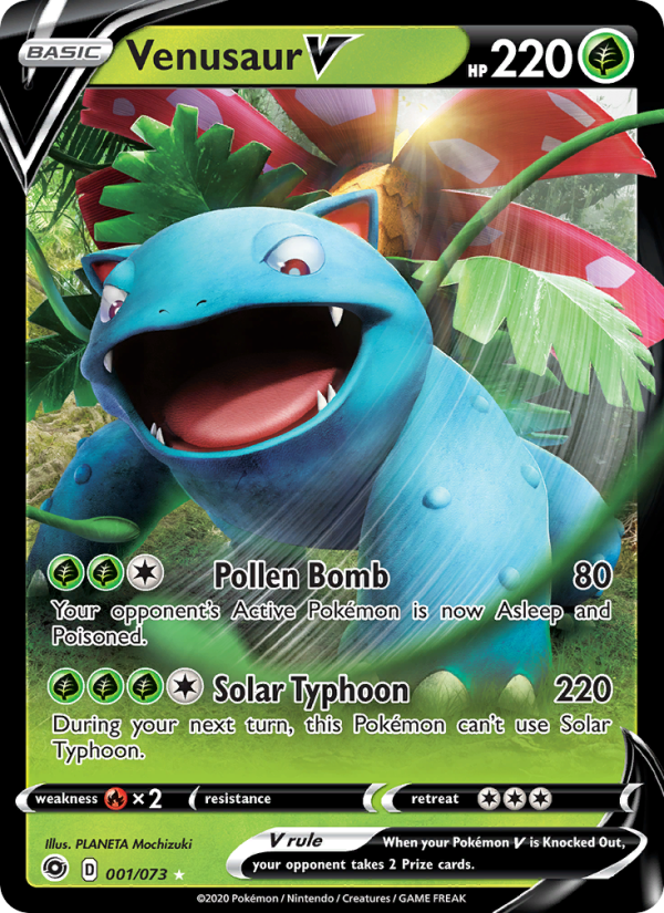 Venusaur V - Pokémon TCG Card