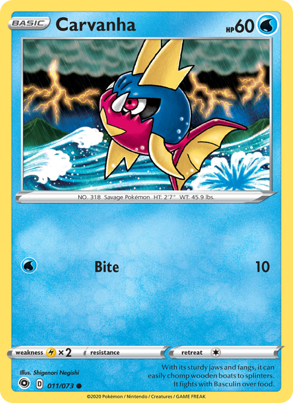 Carvanha - Pokémon TCG Card