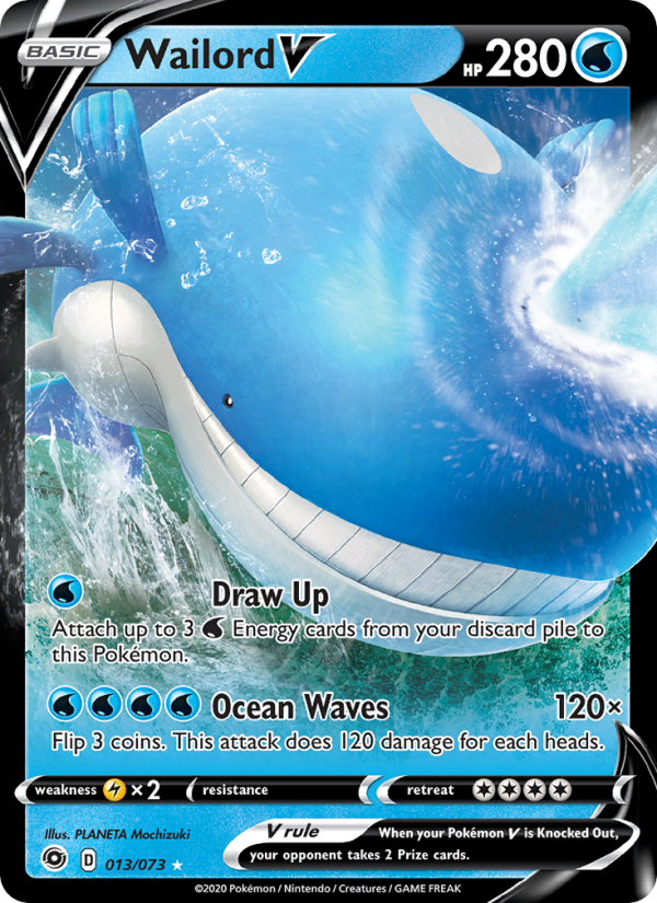Wailord V - Pokémon TCG Card