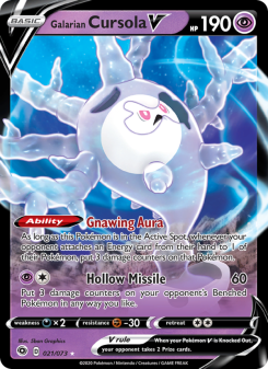 Galarian Cursola V - pokemon TCG Card