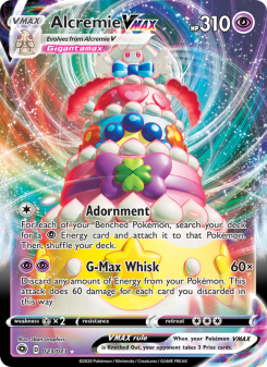 Alcremie VMAX - pokemon TCG Card