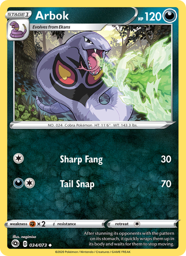 Arbok - Pokémon TCG Card