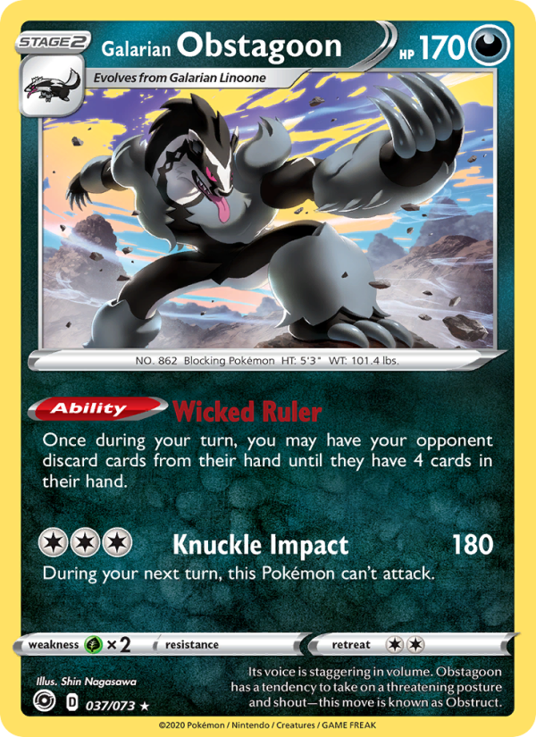 Galarian Obstagoon - Pokémon TCG Card