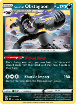 Galarian Obstagoon - pokemon TCG Card