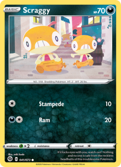 Scraggy - pokemon TCG Card