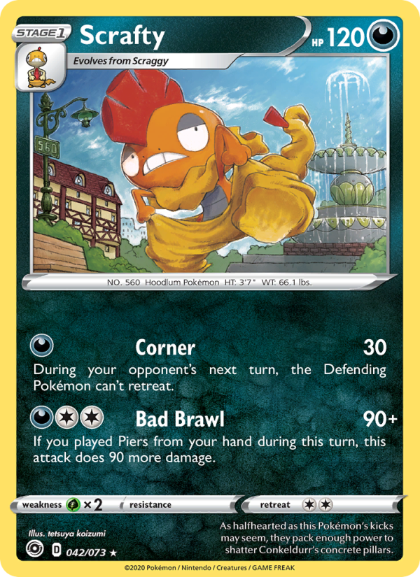 Scrafty - Pokémon TCG Card