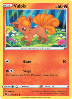 Vulpix - pokemon TCG Card