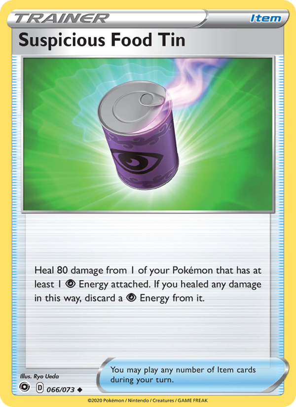 Suspicious Food Tin - Pokémon TCG Card