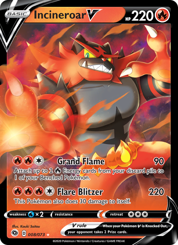 Incineroar V - Pokémon TCG Card