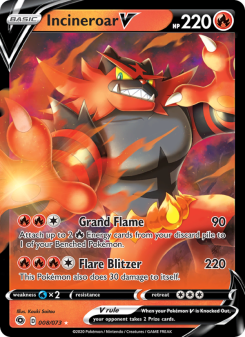 Incineroar V - pokemon TCG Card