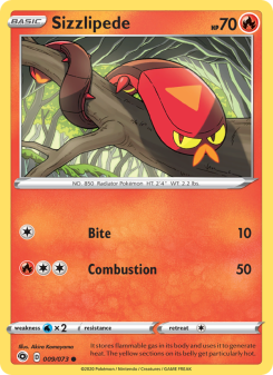 Sizzlipede - pokemon TCG Card