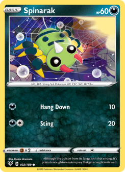 Spinarak - pokemon TCG Card