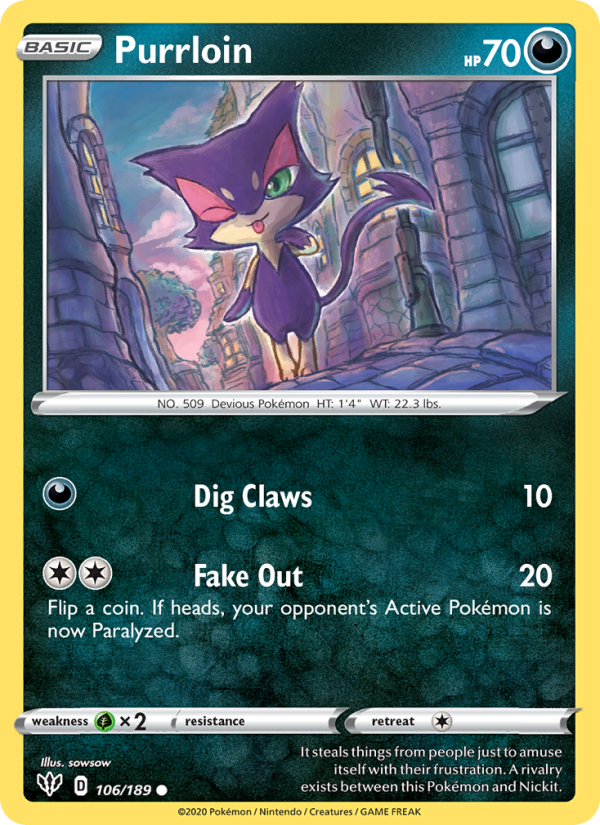 Purrloin - Pokémon TCG Card