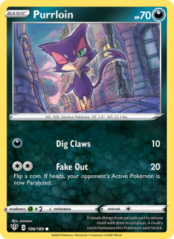 Purrloin - pokemon TCG Card