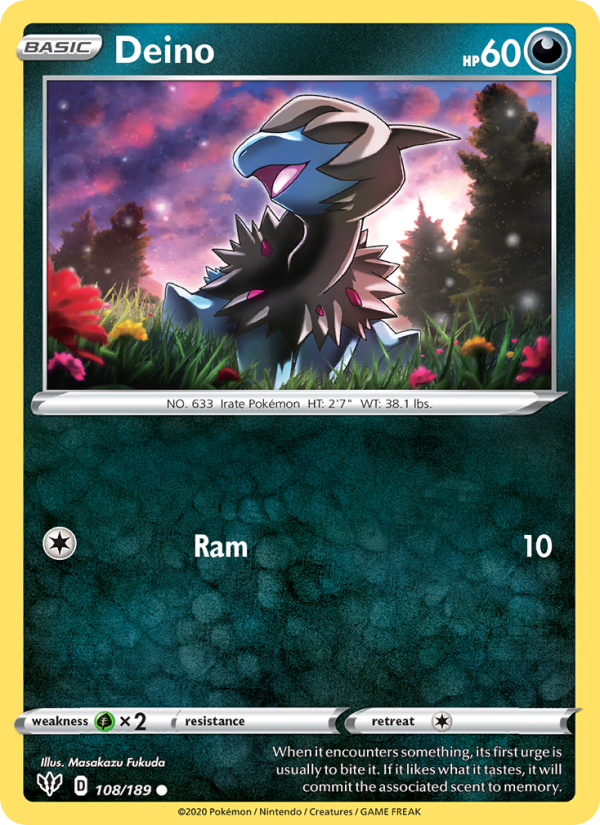 Deino - Pokémon TCG Card