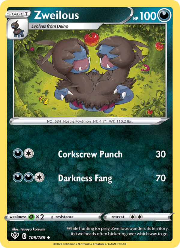 Zweilous - Pokémon TCG Card