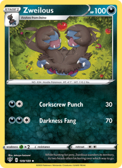 Zweilous - pokemon TCG Card
