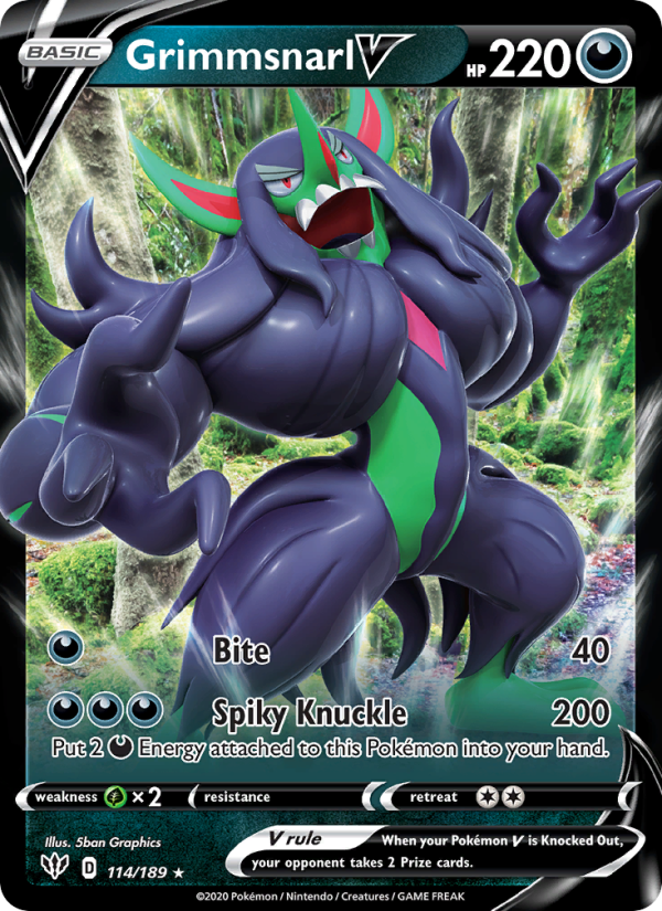 Grimmsnarl V - Pokémon TCG Card