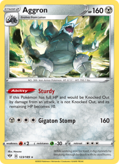 Aggron - pokemon TCG Card