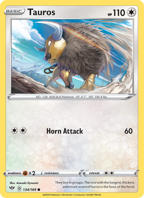 Tauros - Pokémon TCG Card