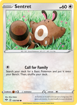 Sentret - pokemon TCG Card