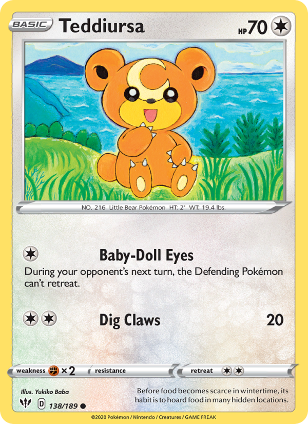 Teddiursa - Pokémon TCG Card