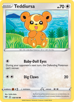 Teddiursa - pokemon TCG Card