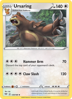 Ursaring - pokemon TCG Card