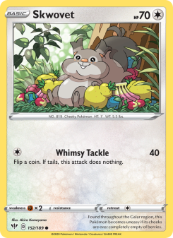 Skwovet - pokemon TCG Card